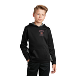 Dedham Football Youth Sport-Wick® CamoHex Fleece Colorblock Hooded Pullover