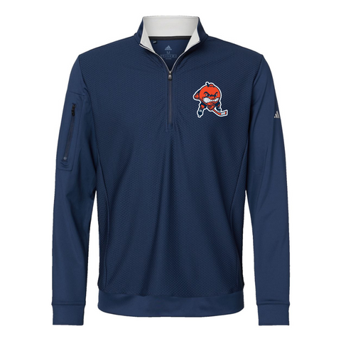 Syracuse Adidas Performance Textured Quarter-Zip Pullover SALE