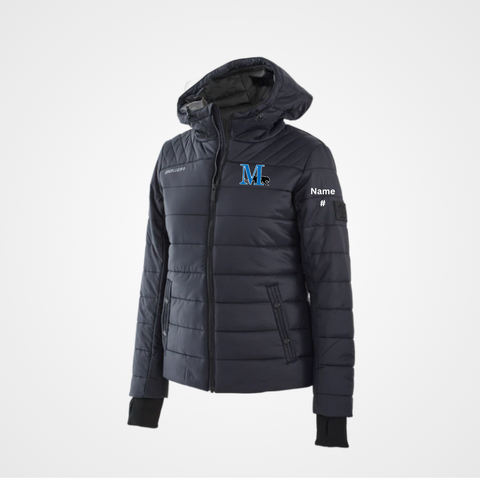 Marian University Bauer Supreme Womens Hooded Puffer Jacket