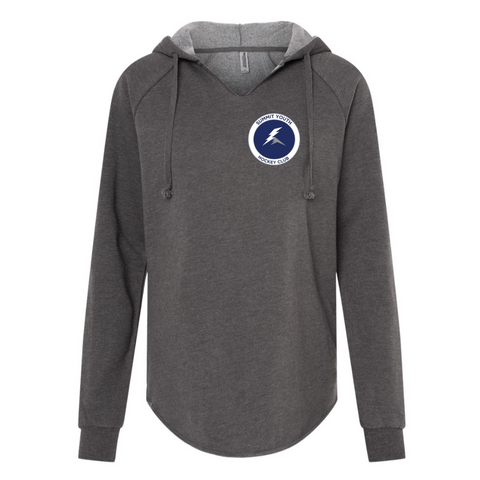 Summit Youth Hockey Women’s Lightweight California Wave Wash Hooded Sweatshirt