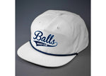 Blue Balls White Classic Snapback