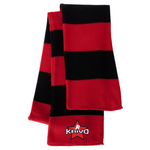 Krivo Hockey Striped Knit Scarf