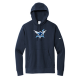 Icehawks Nike Club Fleece Sleeve Swoosh Pullover Hoodie