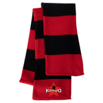 Krivo Hockey Striped Knit Scarf