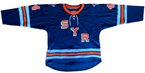 Syracuse Hockey Navy Jersey Full Stitched