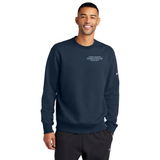 Icehawks Nike Club Fleece Sleeve Swoosh Crew