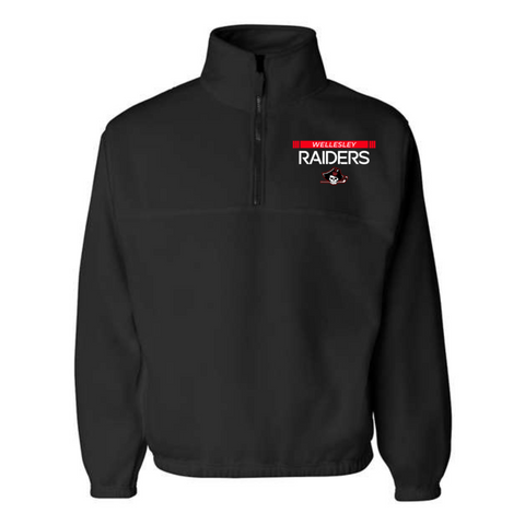Wellesley Raiders '23 Winter Edition Nublend® Cadet Collar Quarter-Zip Sweatshirt