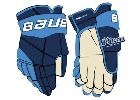 Boch Blazers Bauer Vapor Team Gloves - Junior