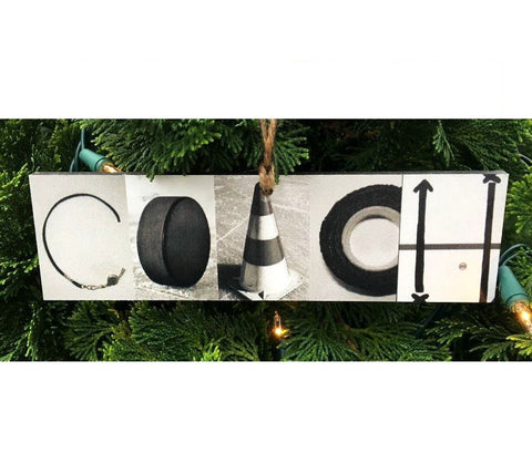 Coach Montage - Hanging Rope/Ornament Painted Pastime