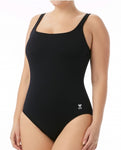 Women's Solid Aqua Controlift Swimsuit