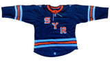 Syracuse Hockey Navy Jersey Full Stitched Number 44