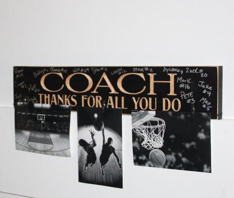 Coach Thanks Photo/Sign Painted Pastime