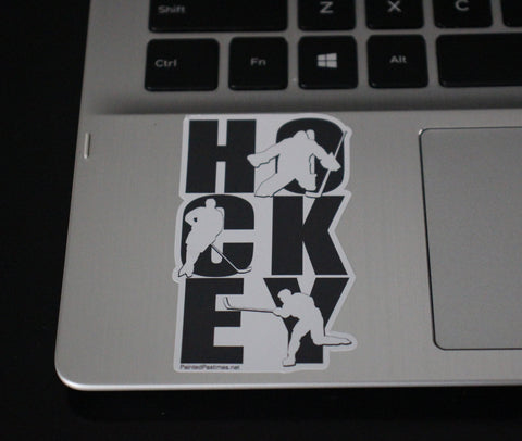 Hockey With Players & Goalie Car Decal Painted Pastime