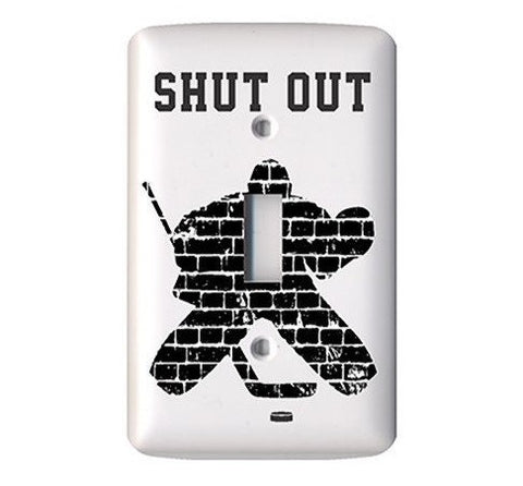 Hockey Goalie Light Switch Cover Painted Pastime
