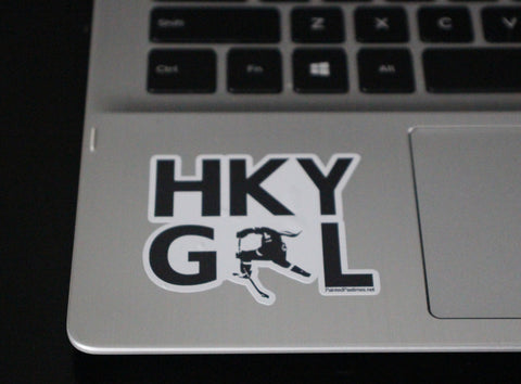 Hky Girl Phone Decal Painted Pastime