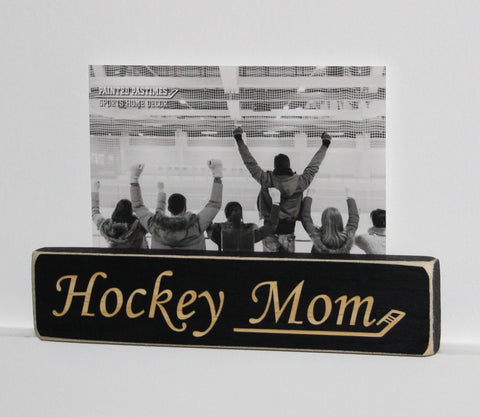 Hockey Mom Photo/Sign Painted Pastime