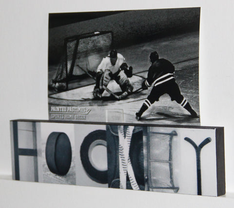 Hockey Montage - Photo/Sign Painted Pastime