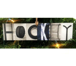 Hockey Montage - Hanging Rope/Ornament Painted Pastime