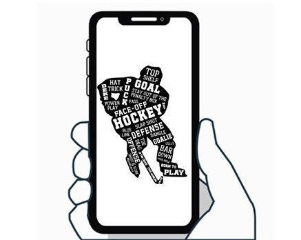 Hockey Player Car Decal Painted Pastime