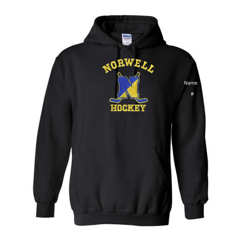 Custom Name and Number Norwell Heavy Blend™ Hooded Sweatshirt